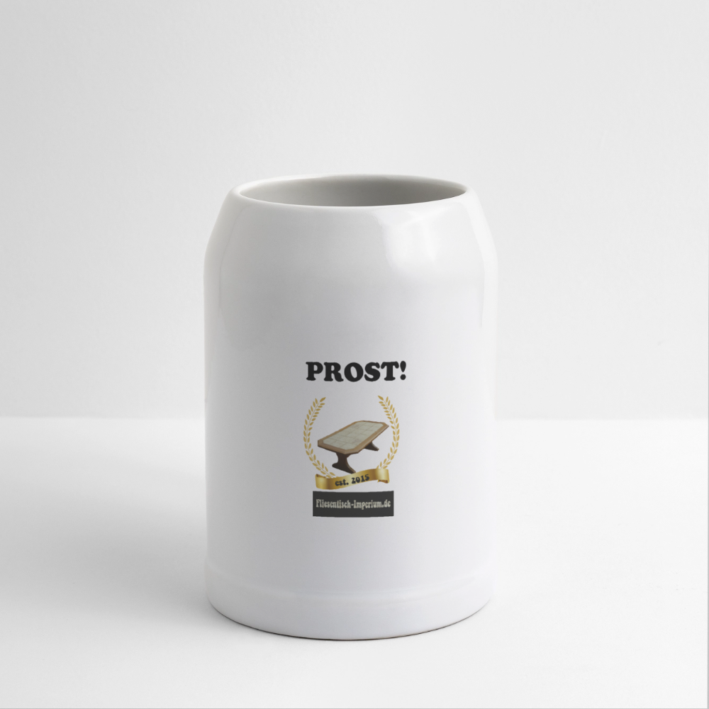 „Imperialer Krug – PROST! Edition | Fliesentisch-Imperium est. 2015“ - white
