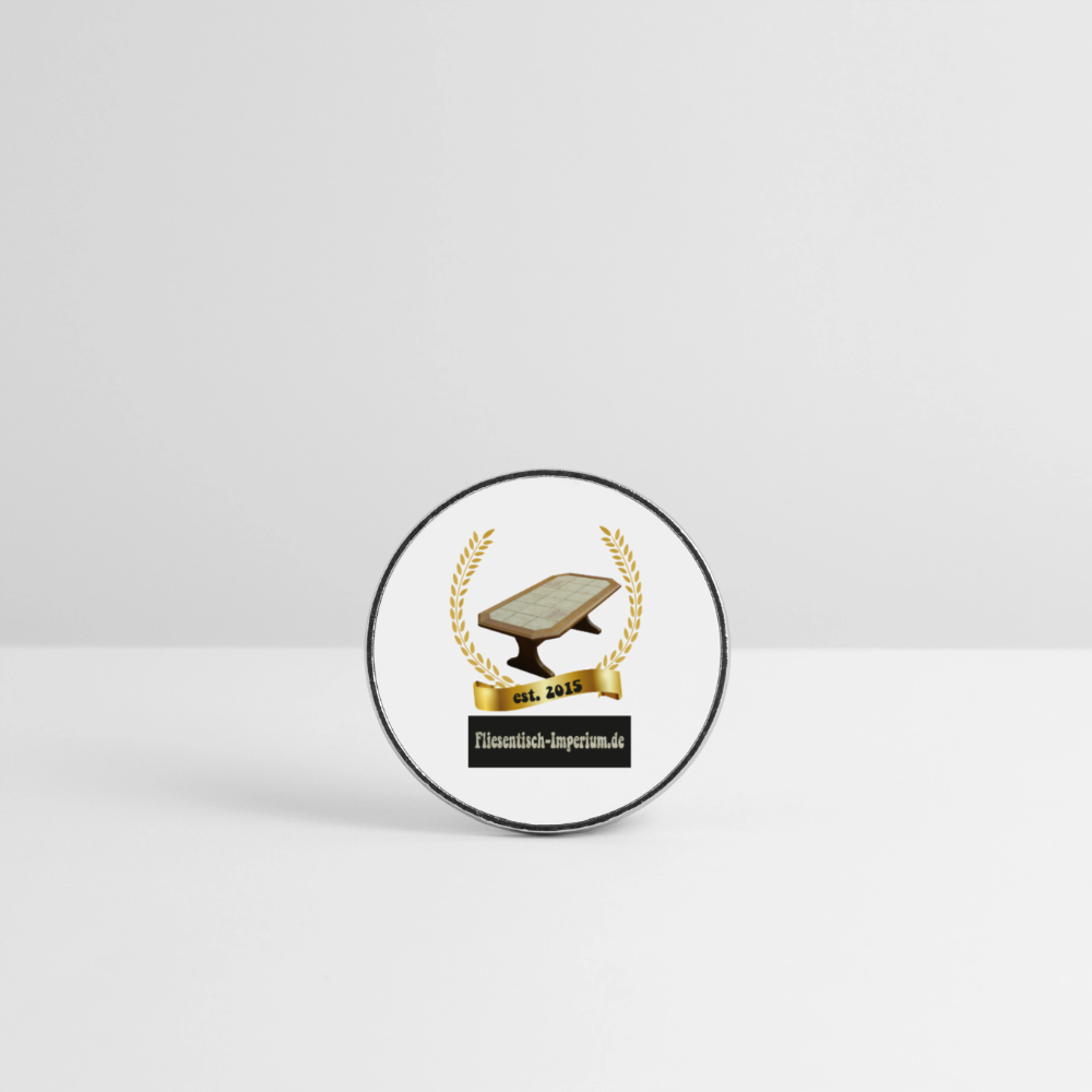 Runder Kühlschrankmagnet - Weiß