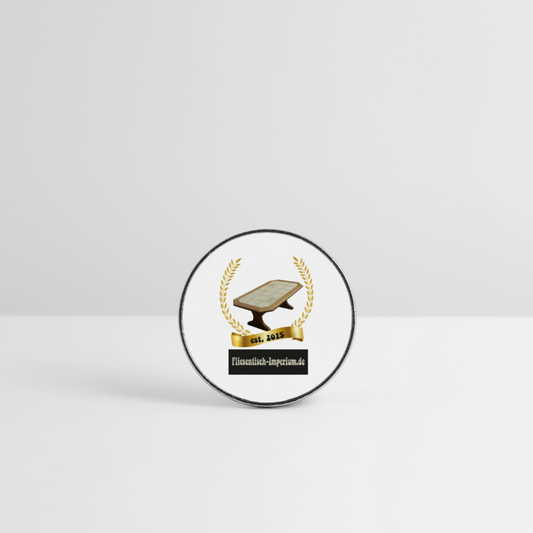 Runder Kühlschrankmagnet - Weiß