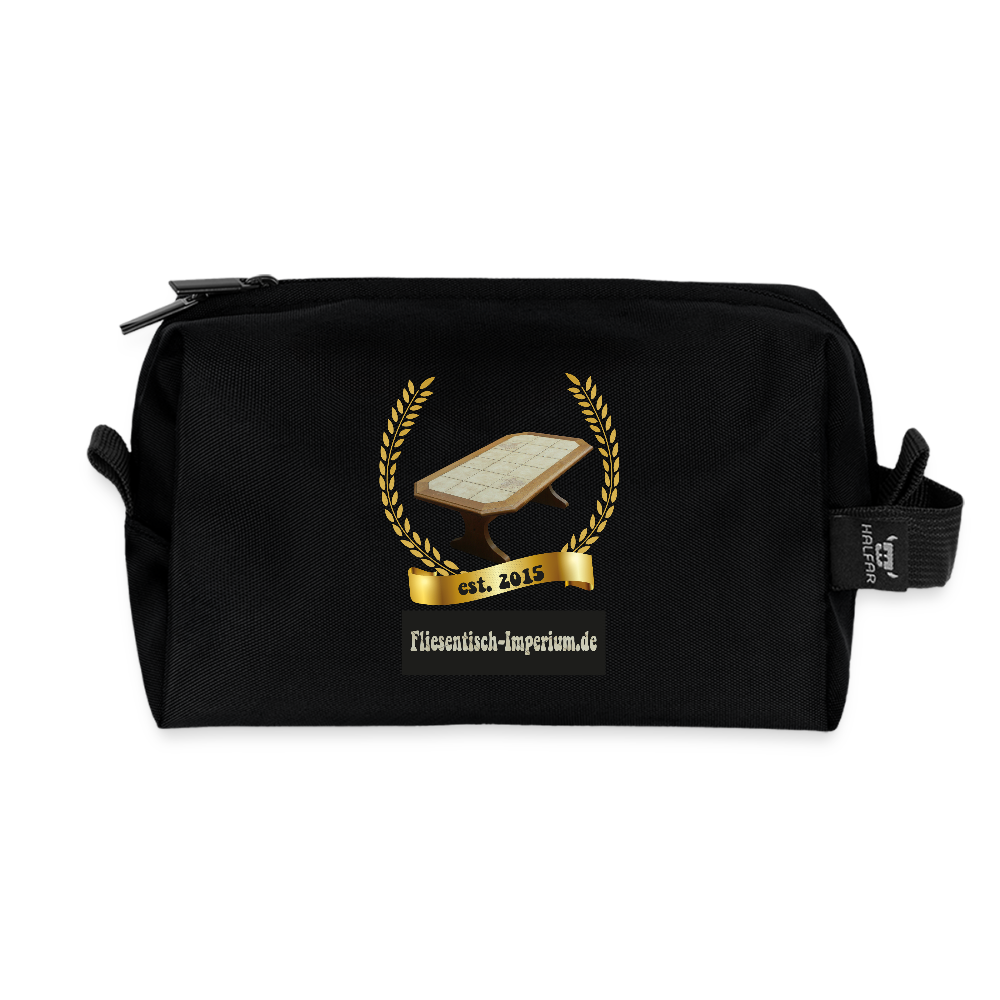 Recycelte Kulturtasche - Schwarz