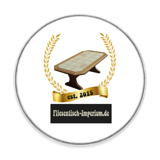 Runder Kühlschrankmagnet - Weiß